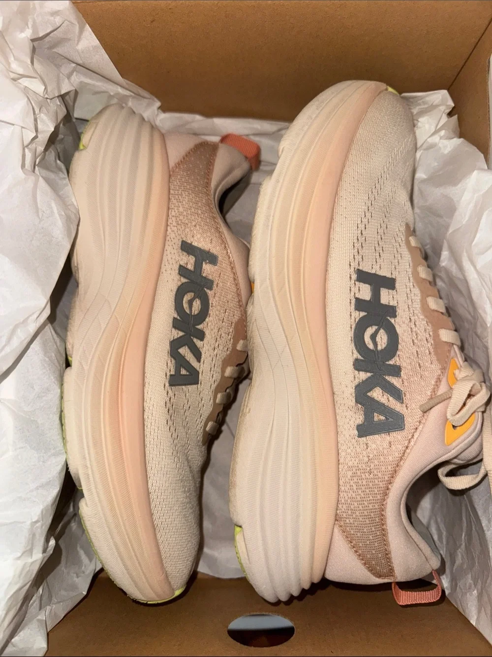 Hoka Women's Light Pink Cushioned Running Shoe